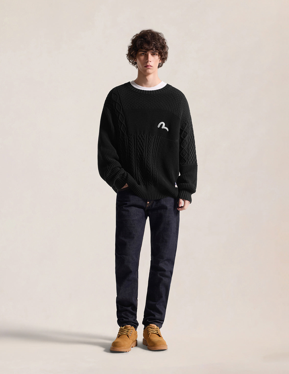 Seagull Cable Knit Pullover