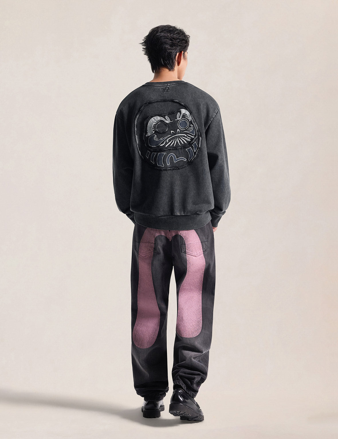 Daruma Appliqué Sweatshirt