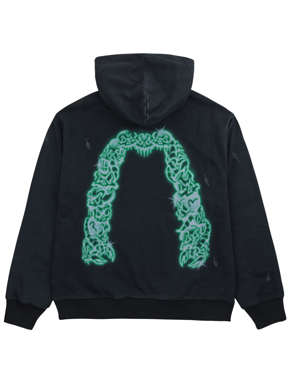 Reversible Plaid Fluorescent Daicock Zip-Up Hoodie