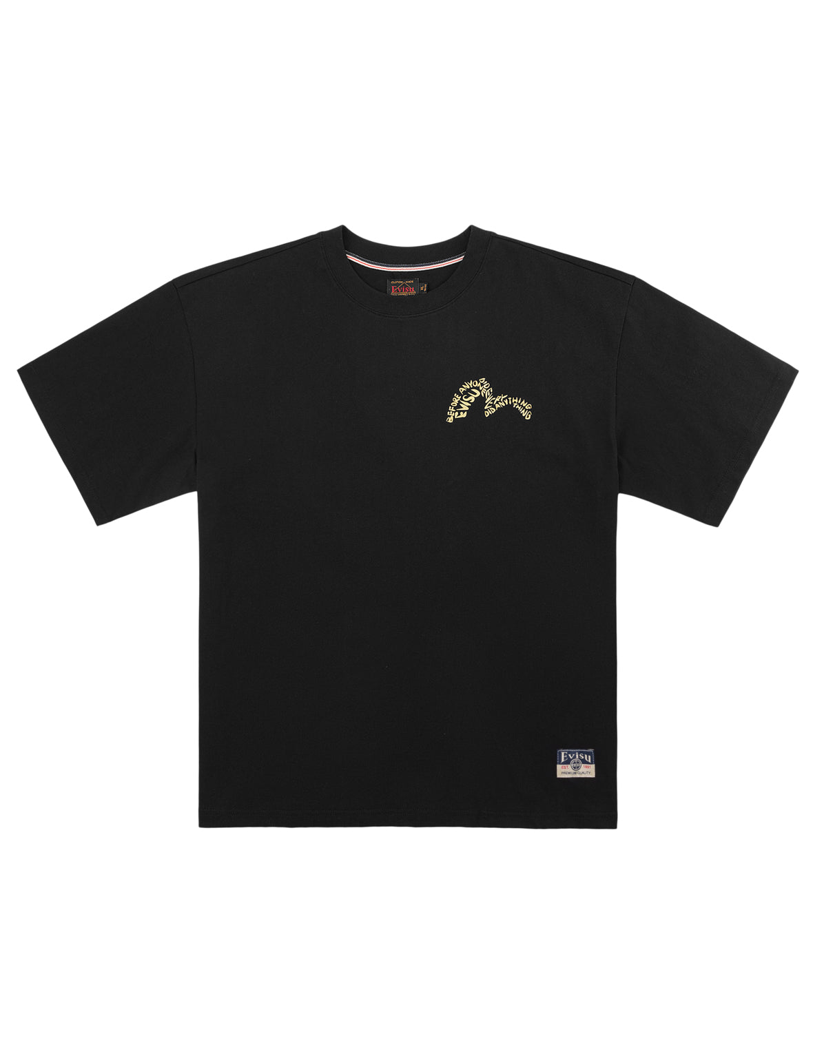Gold Print Studded Tee