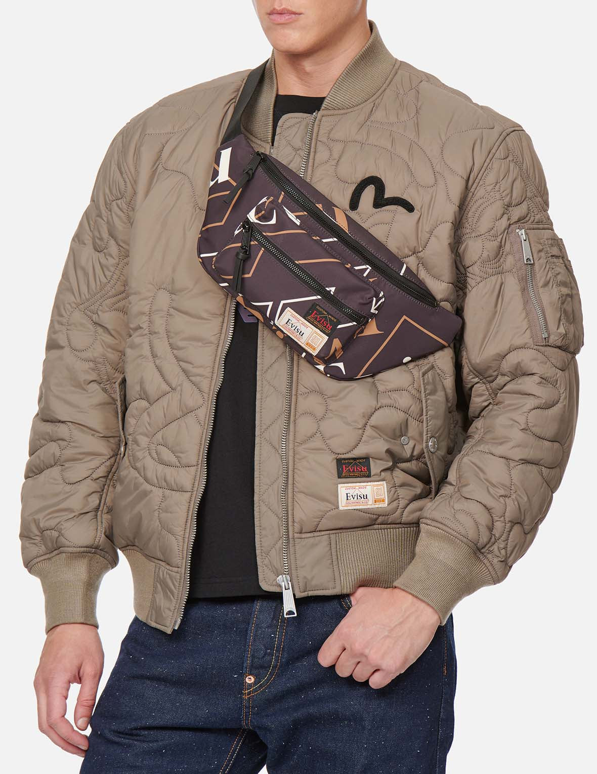 Logo Monogram Print Belt Bag