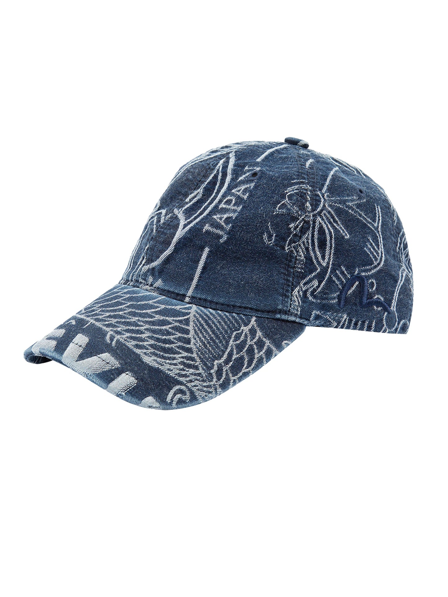 Allover Japanese Pattern Jacquard Cap