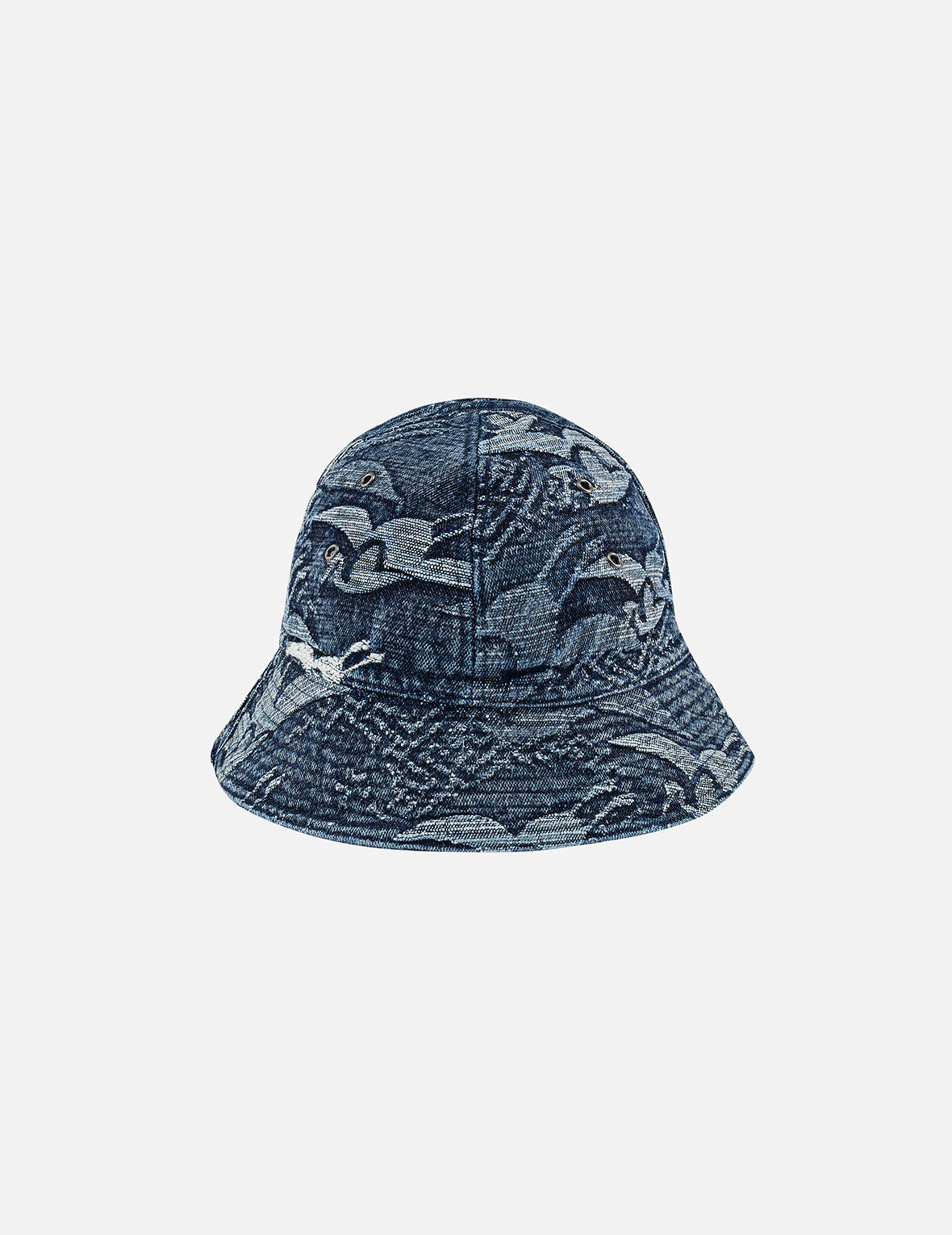 Allover Seagull Crane Jacquard Bucket Hat