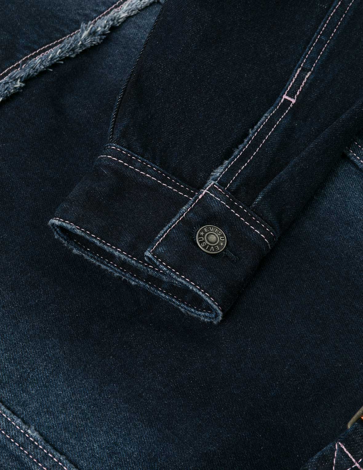 Seagull Appliqué Embroidery Loose Fit Washed Denim Jacket