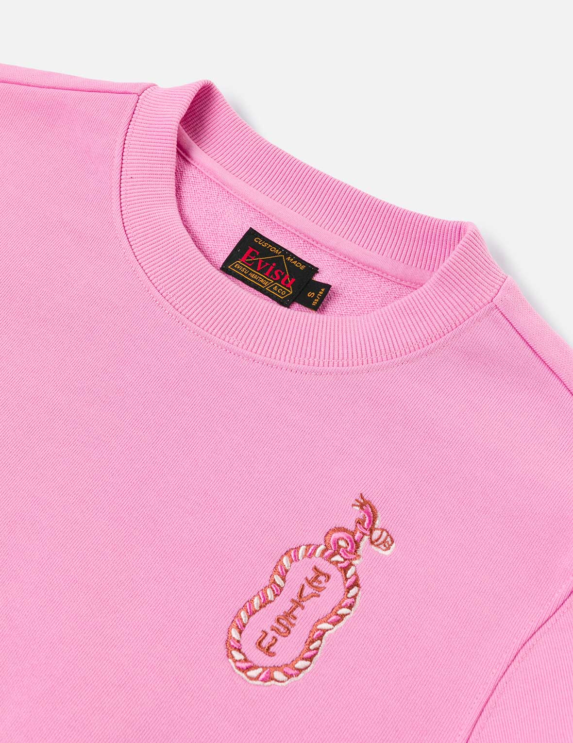 Cat and Logo Embroidery Regular Fit Sweatshirt