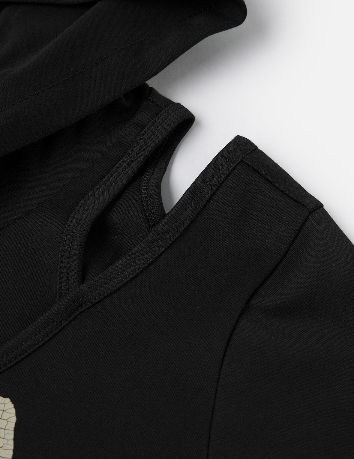 Logo and Seagull Ishigaki Camouflage Print Regular Fit Hooded 2-in-1 Long-sleeve Top