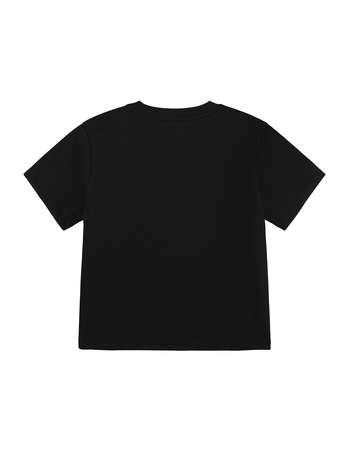 Slogan Embroidery and High-heeled Seagull Slim Fit T-Shirt
