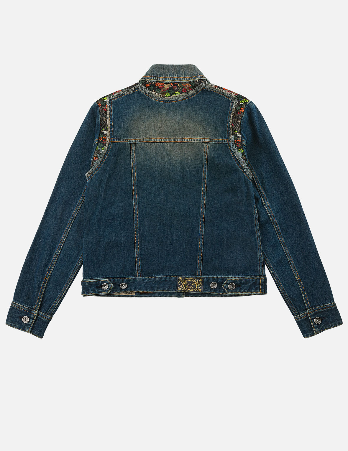 Sakura Brocade Inserted Denim Jacket