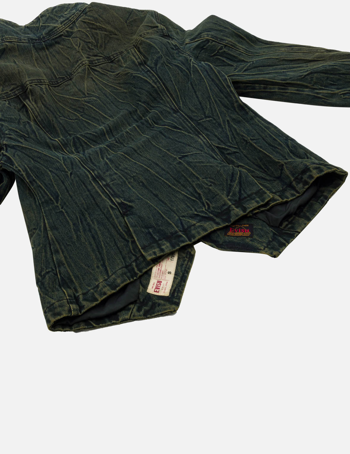3D Tie-Dye Stand Collar Denim Jacket
