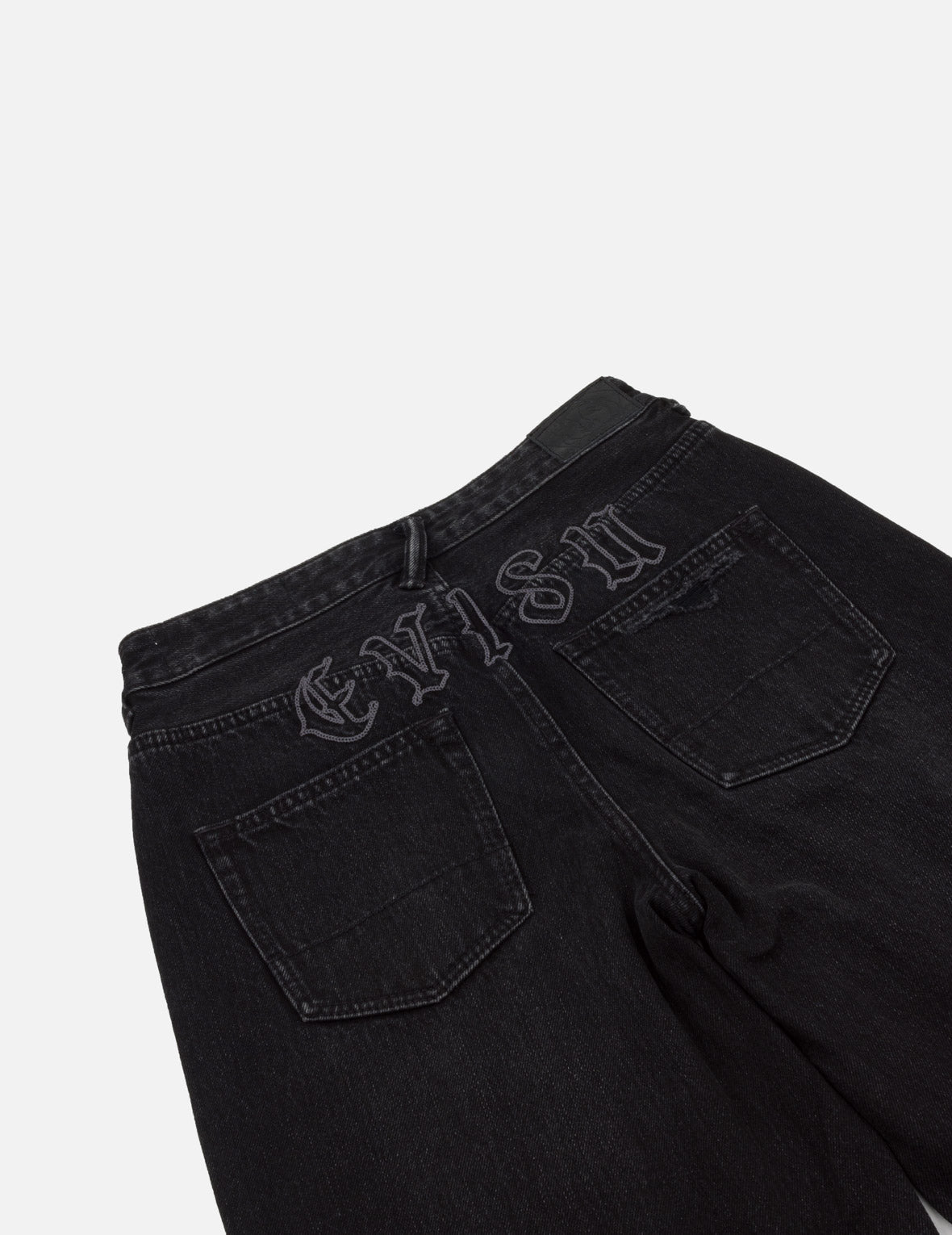 Kamon Appliqué Embroidered Straight Fit Jeans