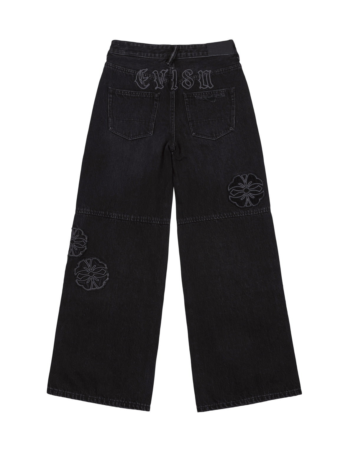 Kamon Appliqué Embroidered Straight Fit Jeans