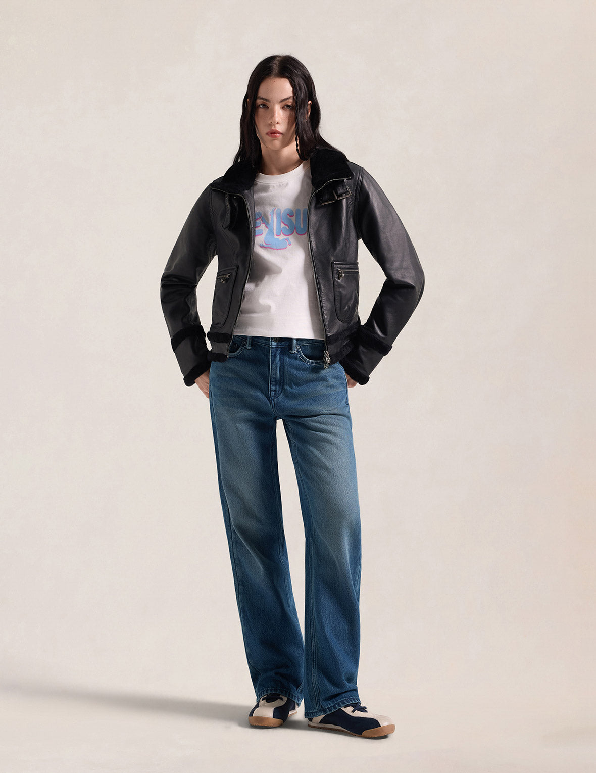 Sky Blue Seagull Classic Relaxed Fit Jeans