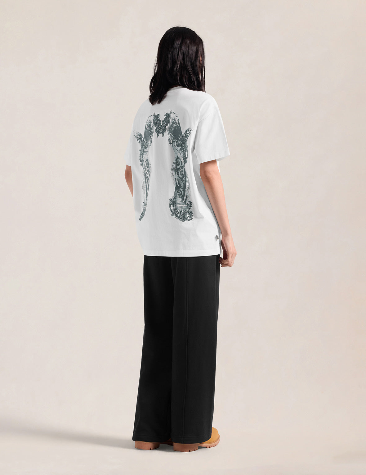 Gothic EVISU Logo Embroidered Straight Fit Sweatpants