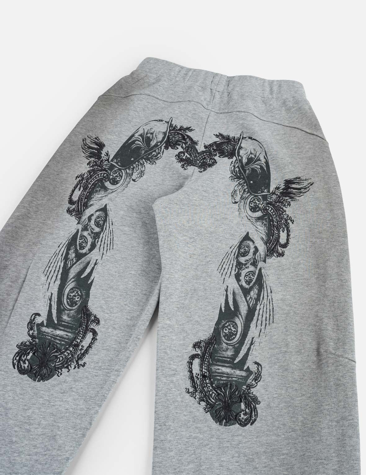 Feather Wing Daicock Print Slogan Embroidered Balloon Fit Sweatpants