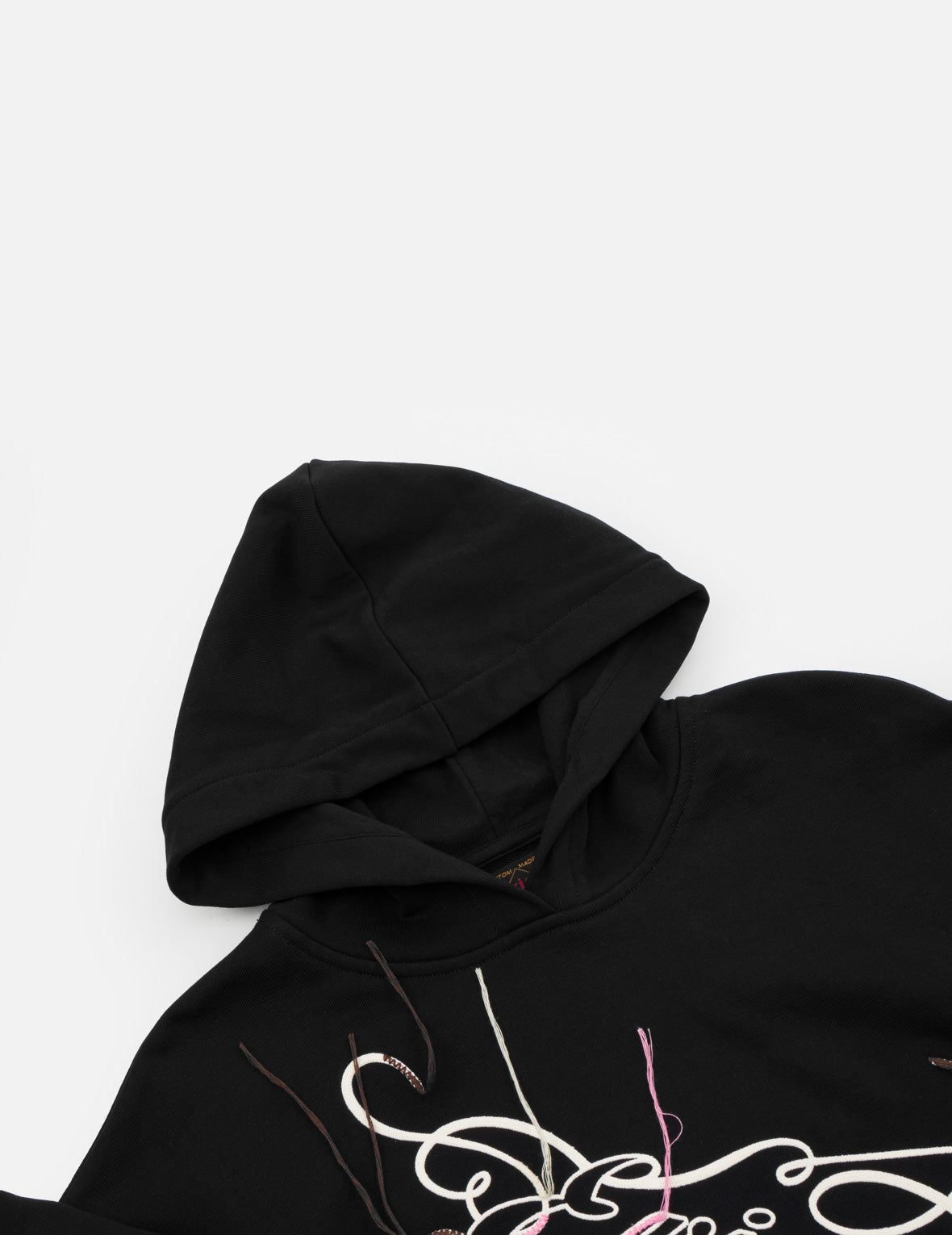 EVISU Stitch Embroidered Cropped Hoodie