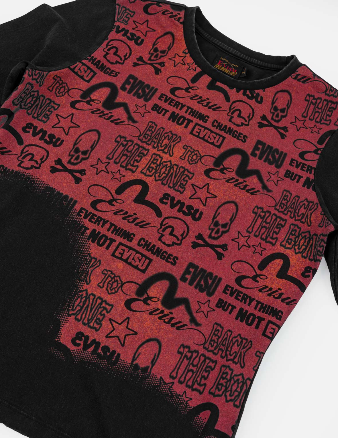 Fade Out Brand Graphic Print Long Sleeve T-Shirt