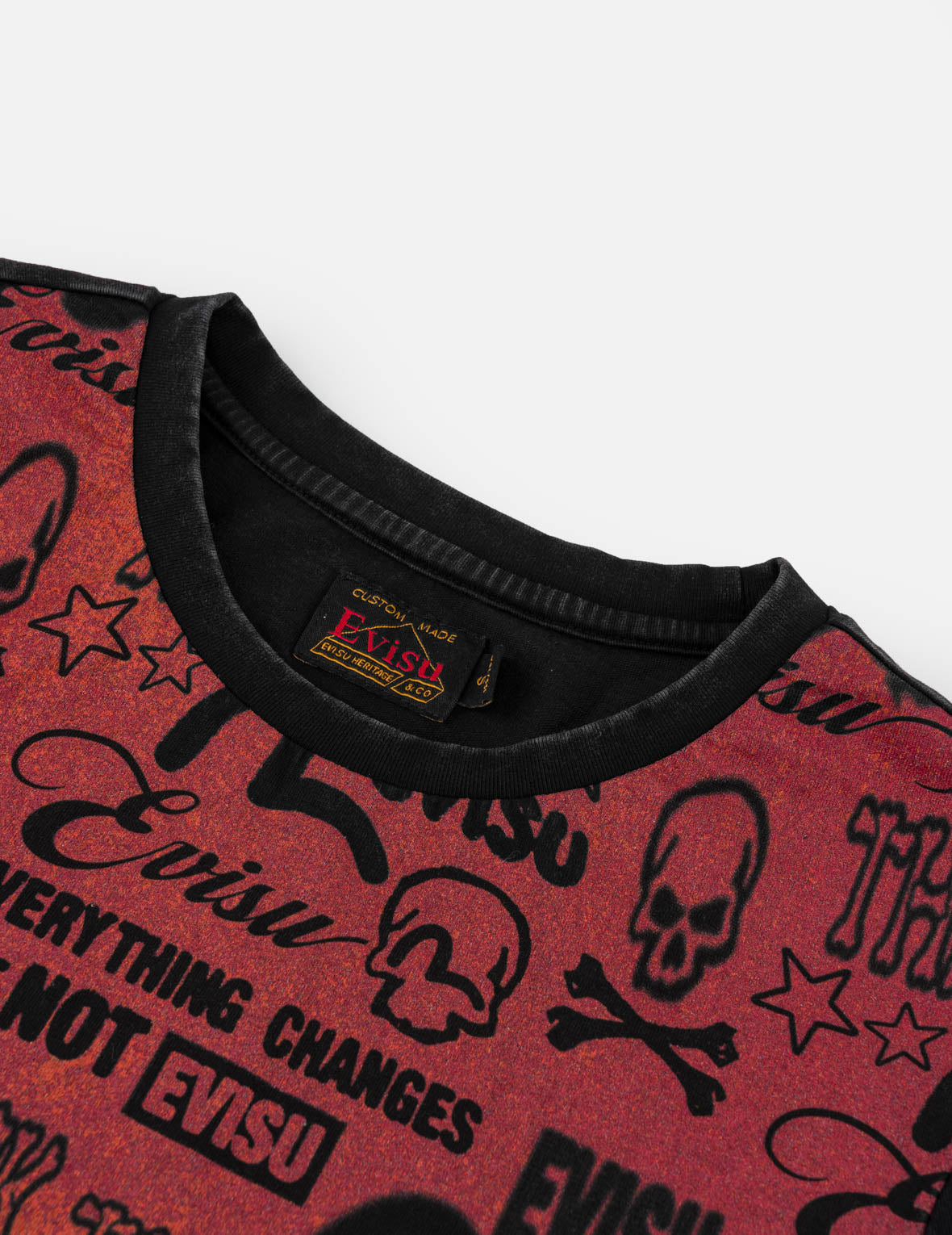 Fade Out Brand Graphic Print Long Sleeve T-Shirt