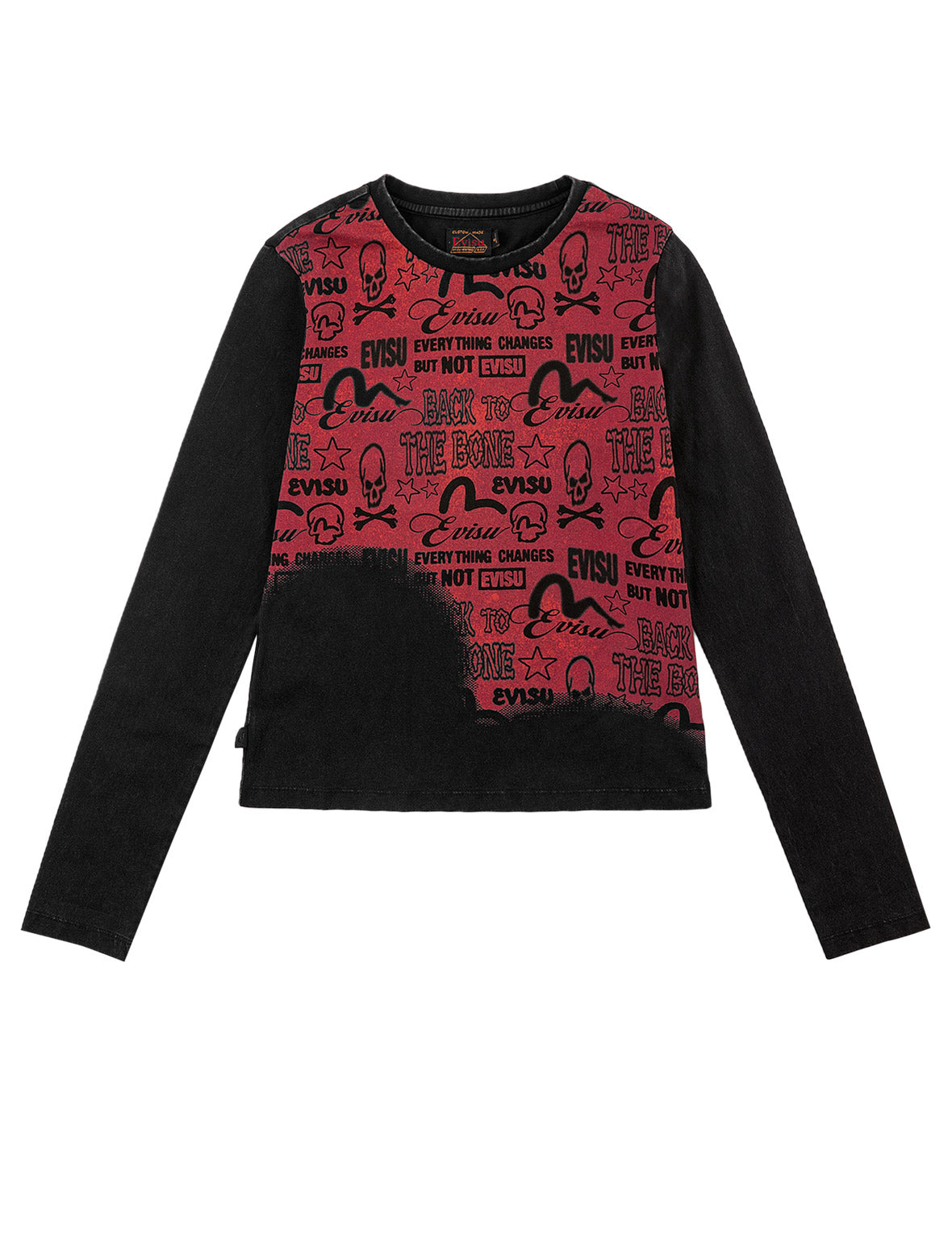 Fade Out Brand Graphic Print Long Sleeve T-Shirt