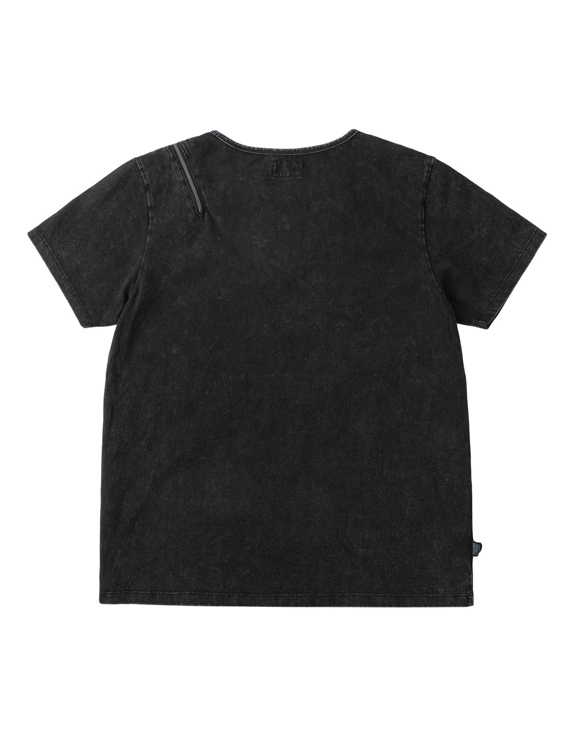 Double Zipper Calligraphy Slogan Print T-Shirt