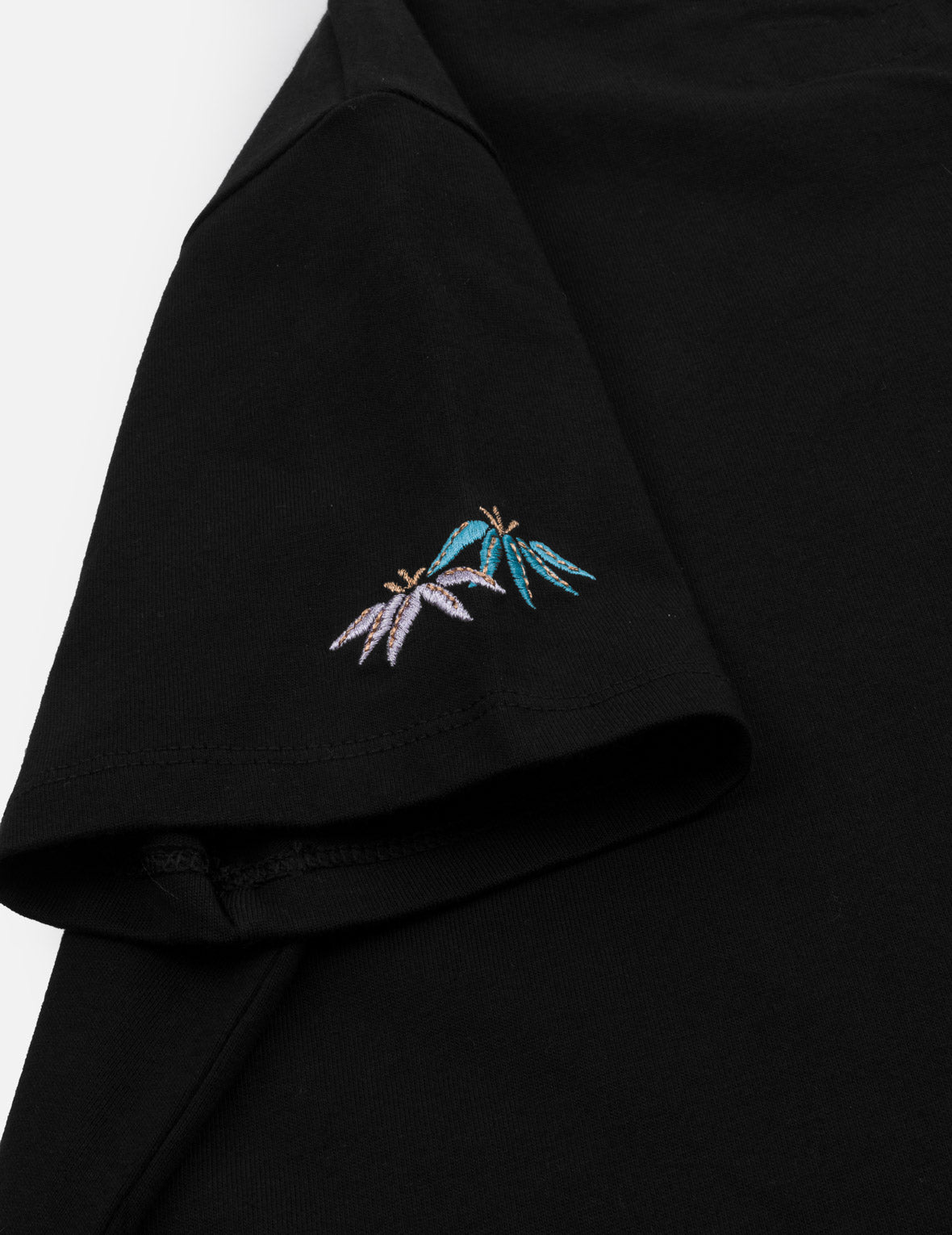 Japanese Sensu Seagull Embroidered T-Shirt