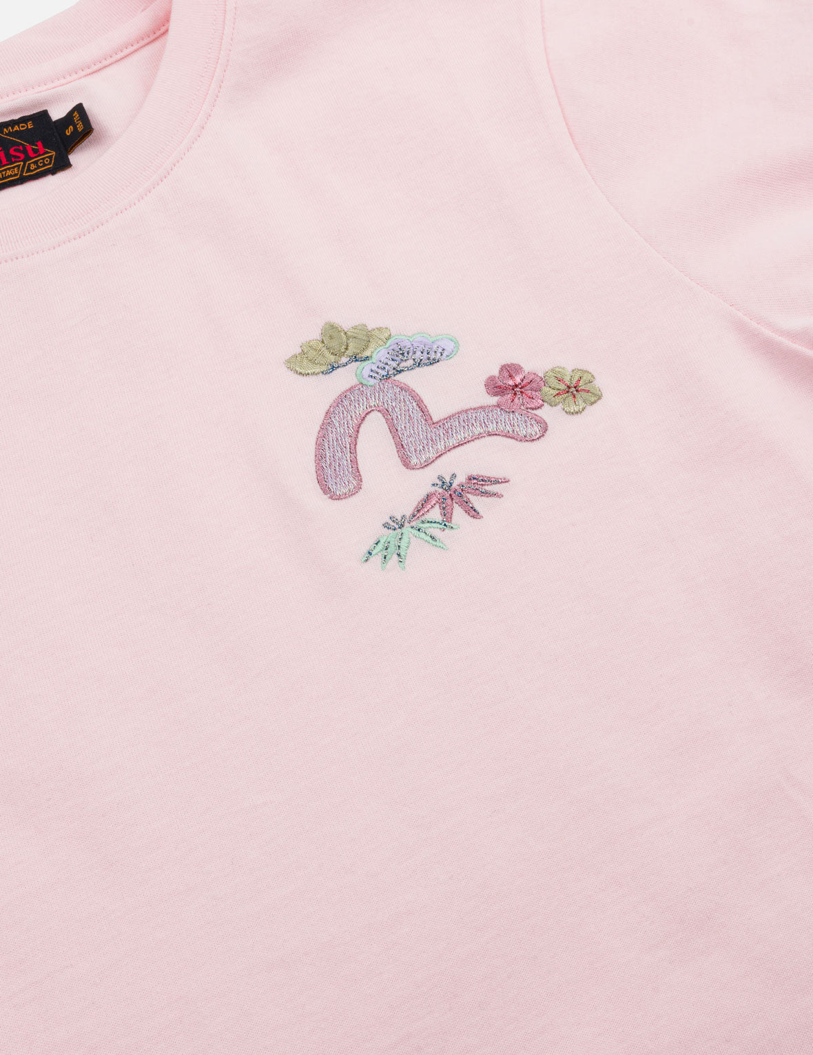Japanese Sensu Seagull Embroidered T-Shirt