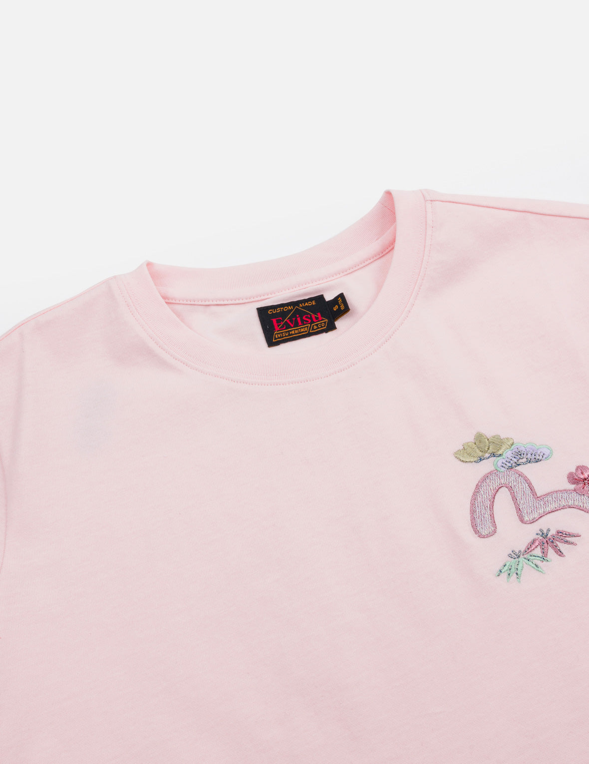 Japanese Sensu Seagull Embroidered T-Shirt