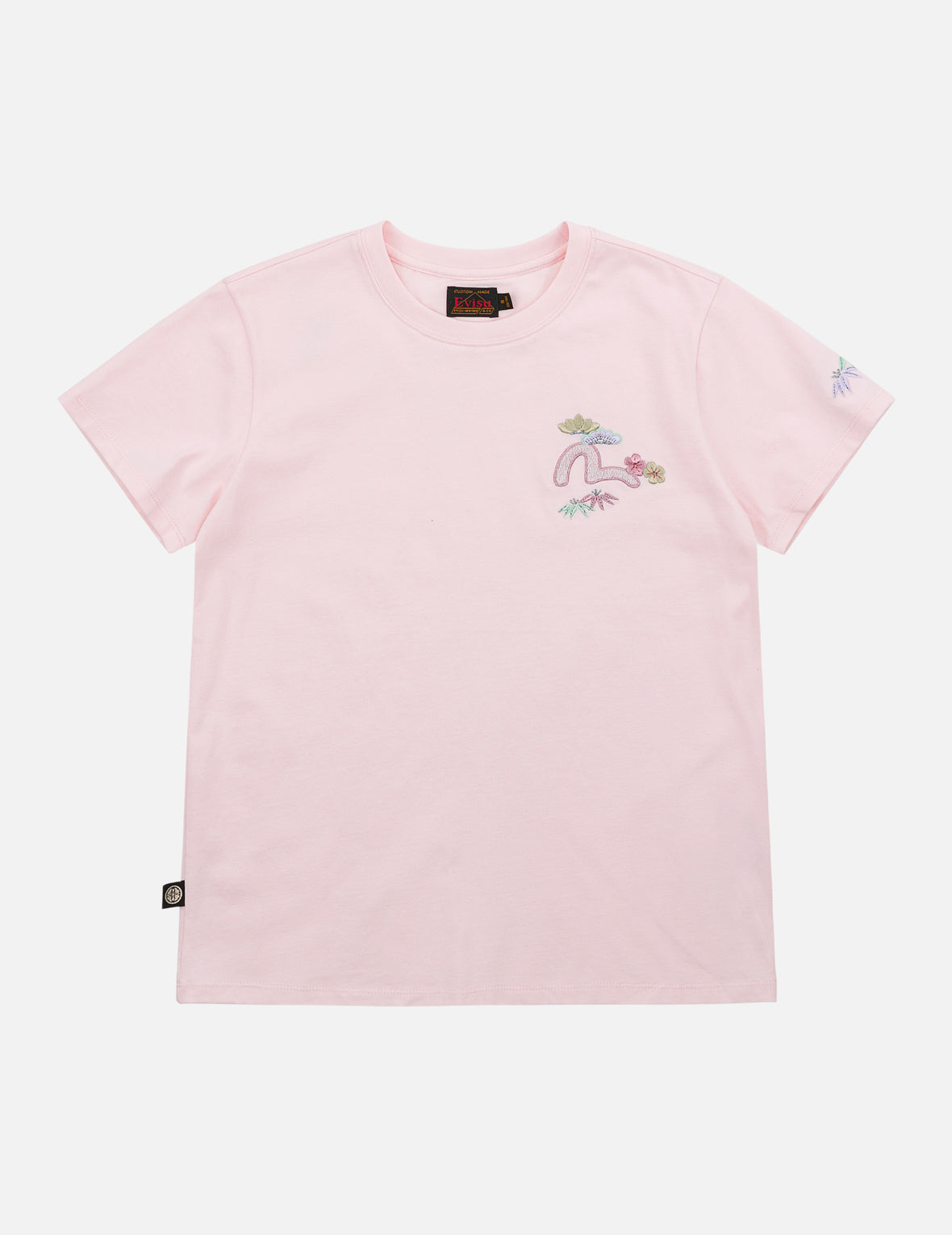 Japanese Sensu Seagull Embroidered T-Shirt