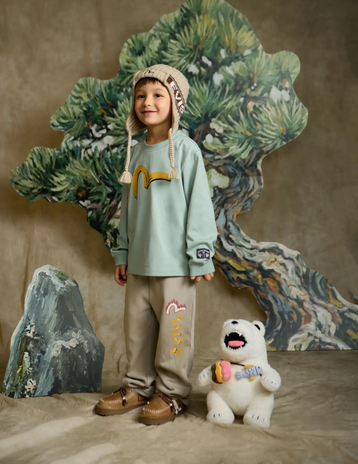 EVISU Tiger Long-Sleeve T-Shirt