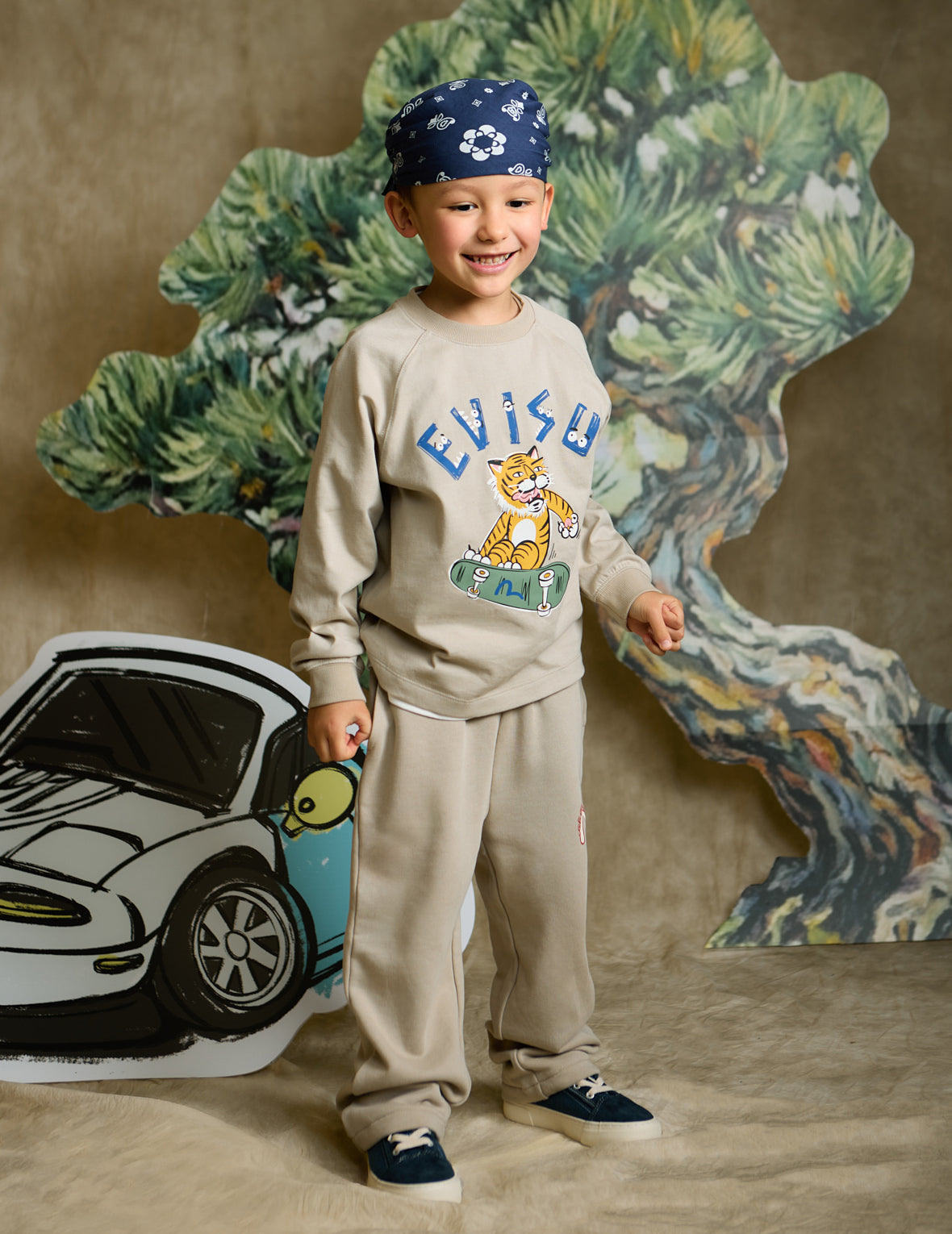 Tiger Skateboard Long-Sleeve T-Shirt