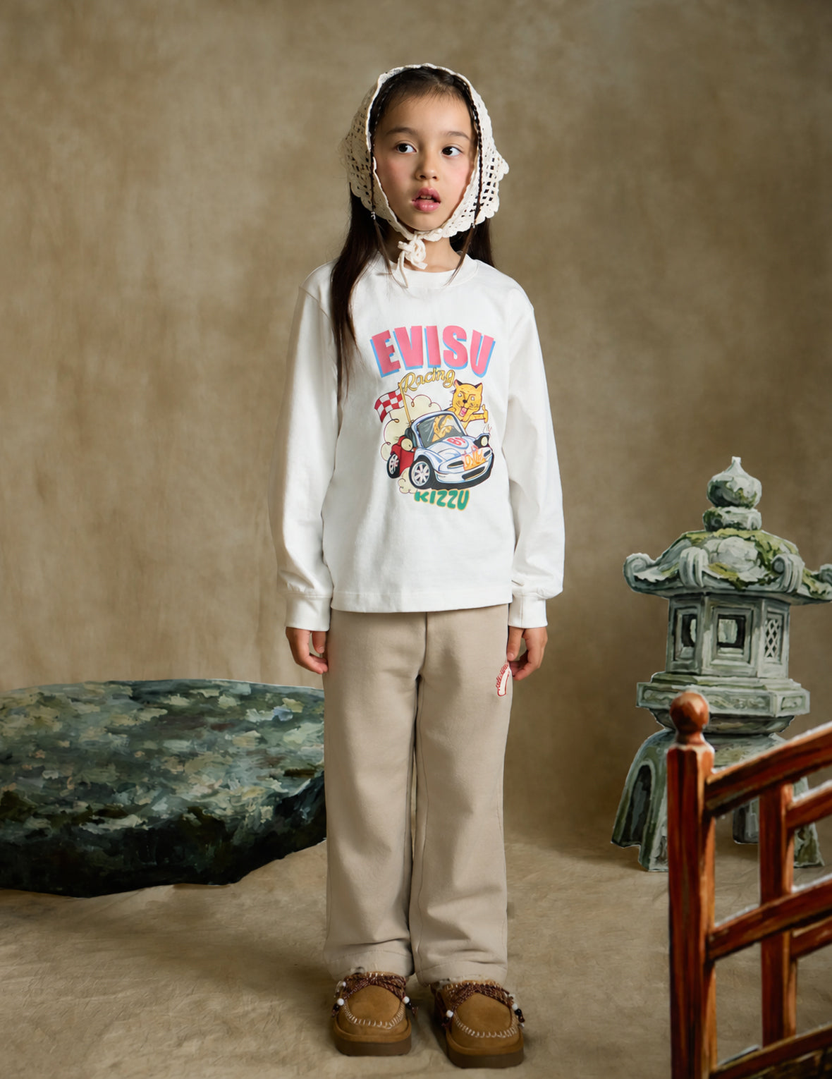 Leopard With Car Long-Sleeve T-Shirt