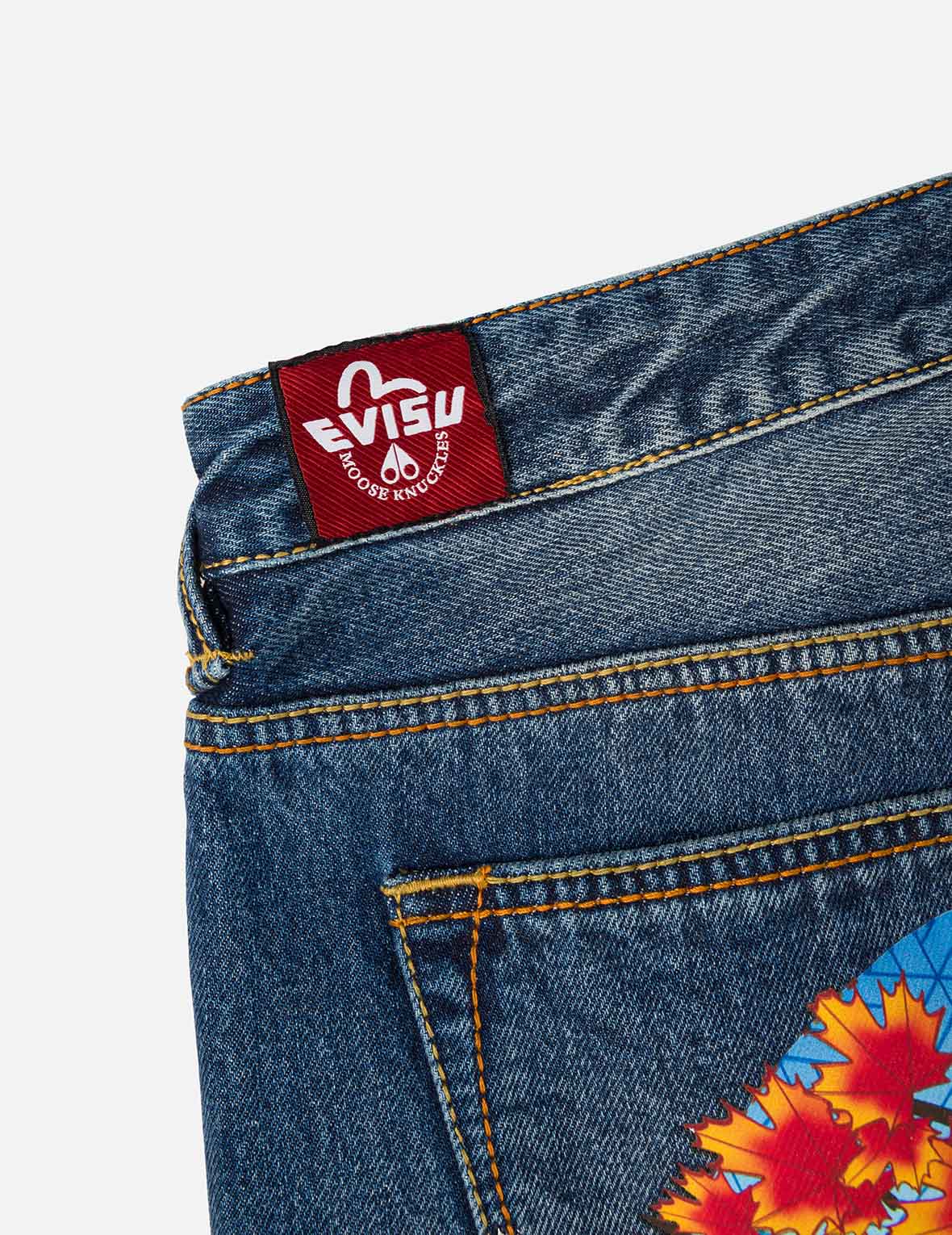 EVISU X MOOSE KNUCKLES Ukiyo-e Jeans