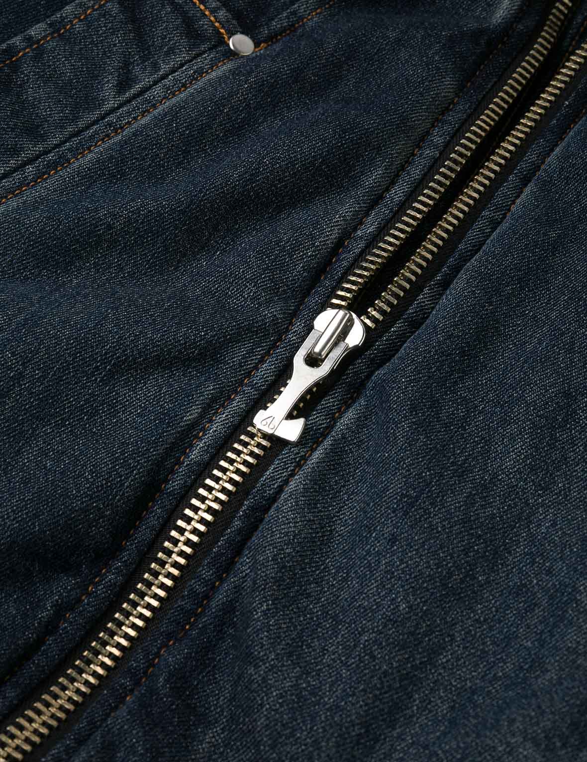 EVISU X MOOSE KNUCKLES Ukiyo-e Denim Bomber Down