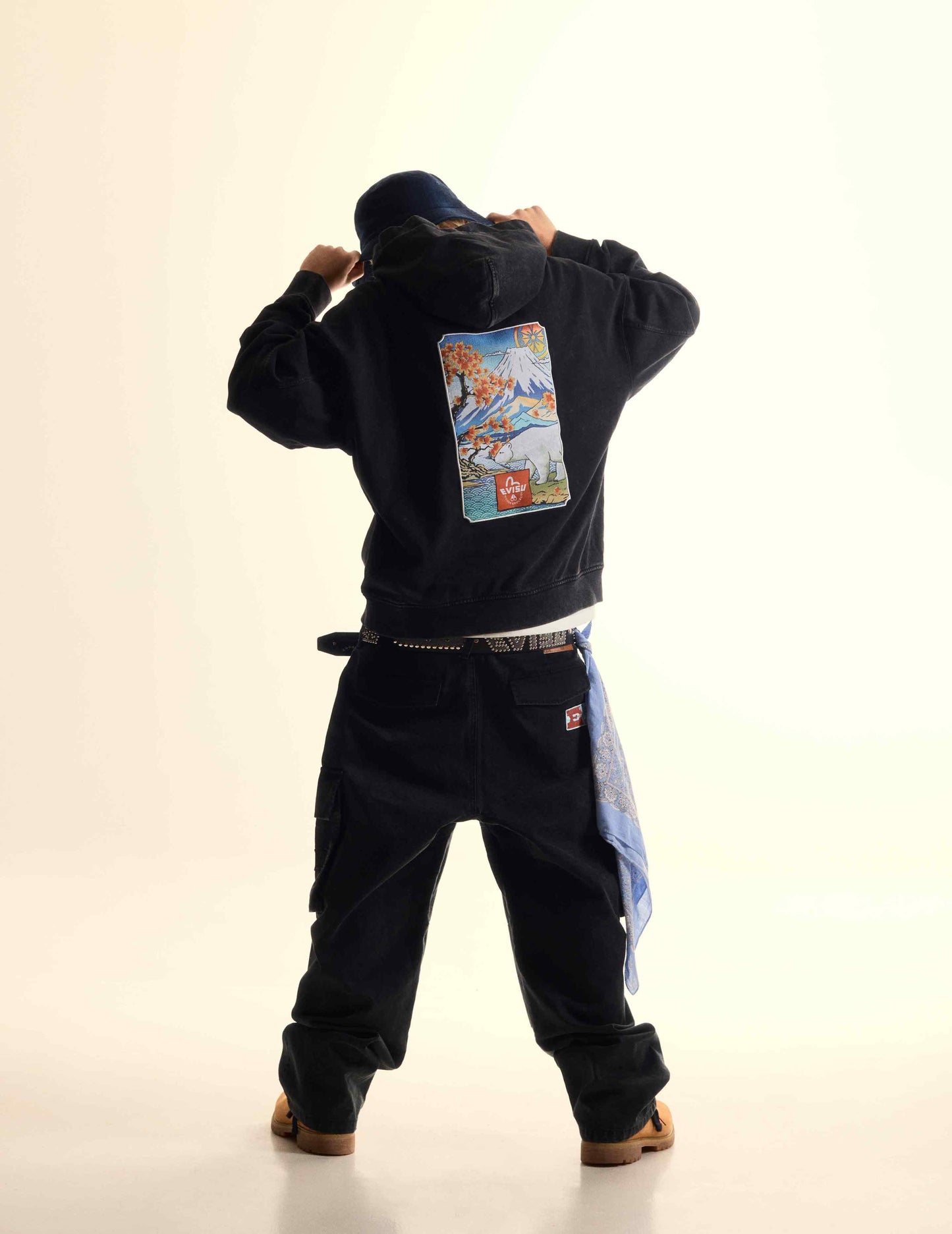 EVISU X MOOSE KNUCKLES 浮世繪連帽衛衣