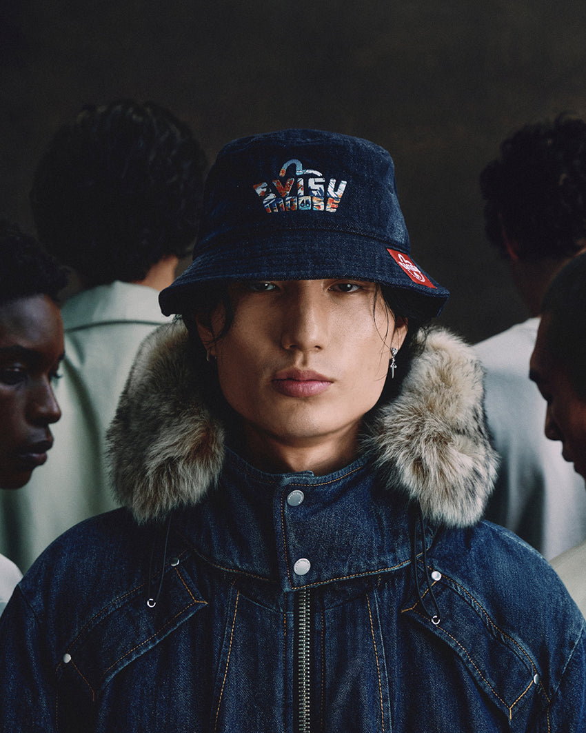 EVISU X MOOSE KNUCKLES 浮世繪牛仔漁夫帽