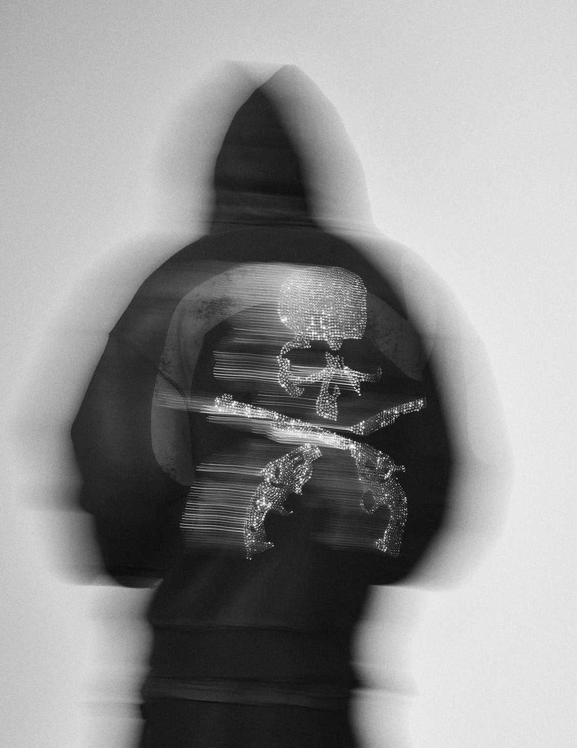 EVISU x mastermind JAPAN x roarguns 雙槍骷髏大M後加帽衛衣