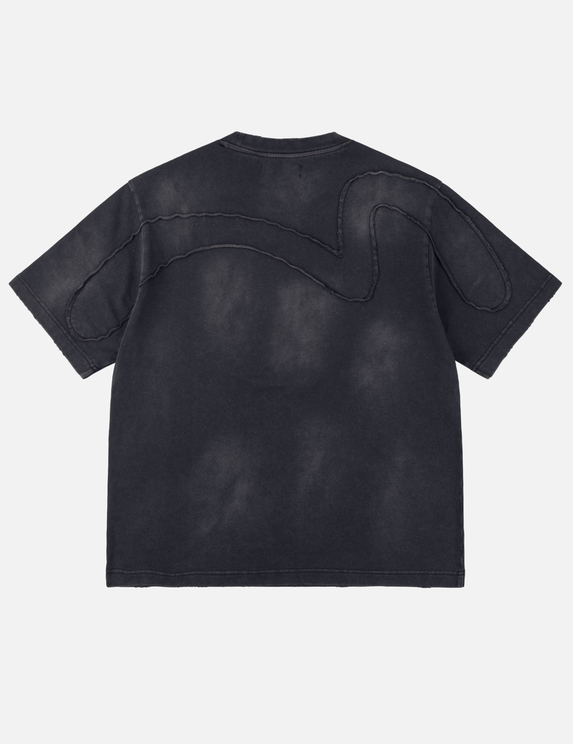 EVISU x mastermind JAPAN x roarguns 毛邊貼布大M短袖T恤
