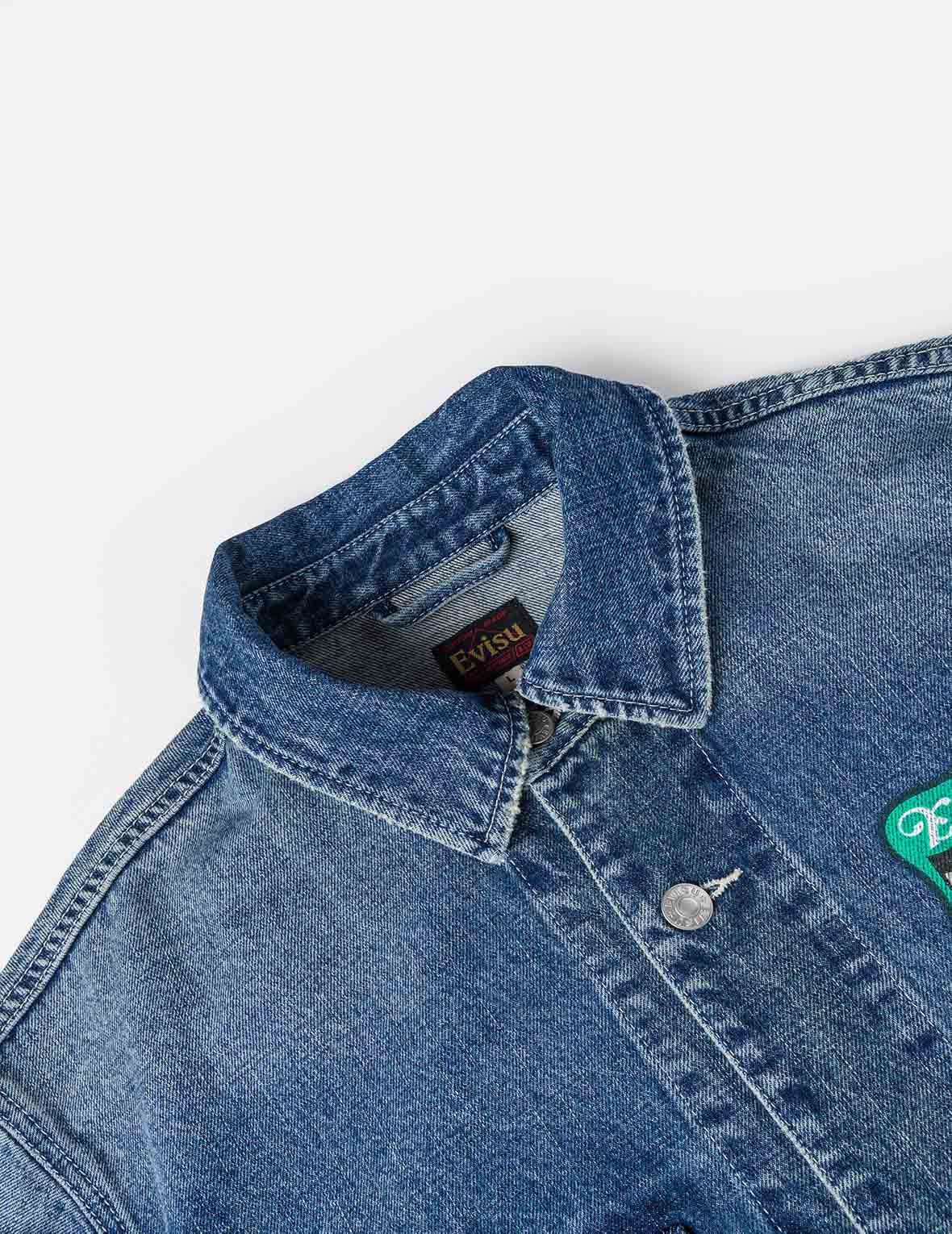 Multi Patches Denim Chore Jacket