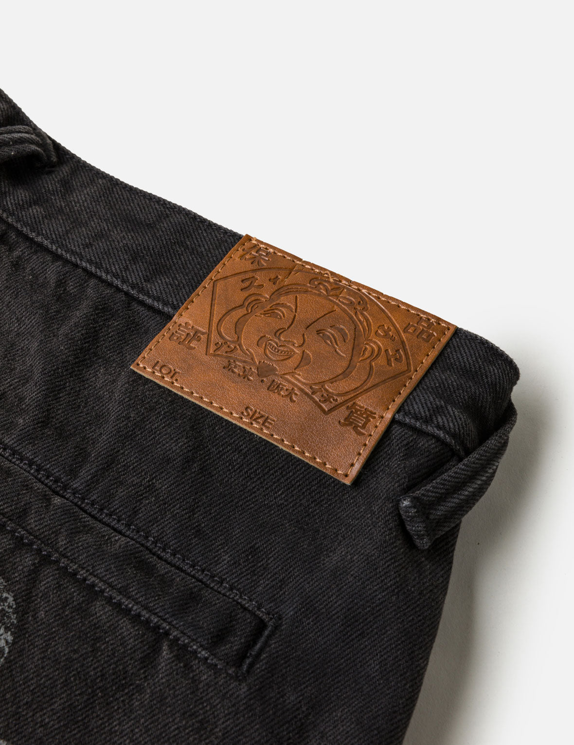 Multi-Pocket Seagull Black Jorts