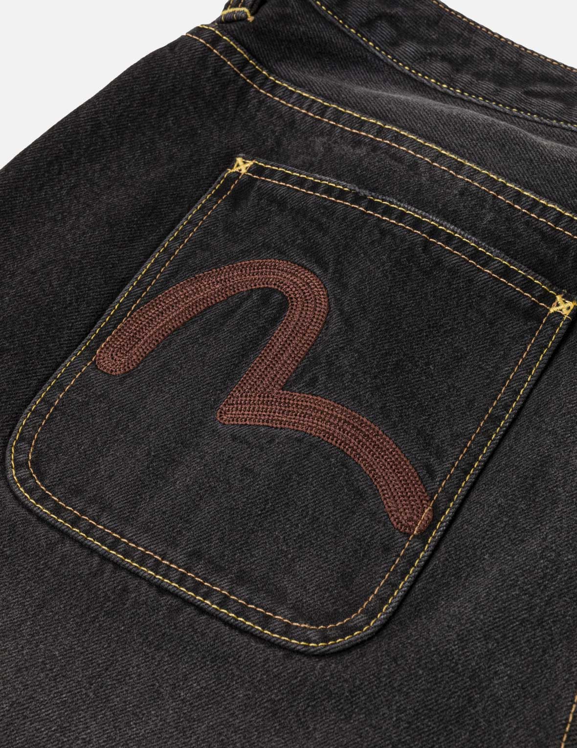 破損洗水海鷗刺繡牛仔短褲