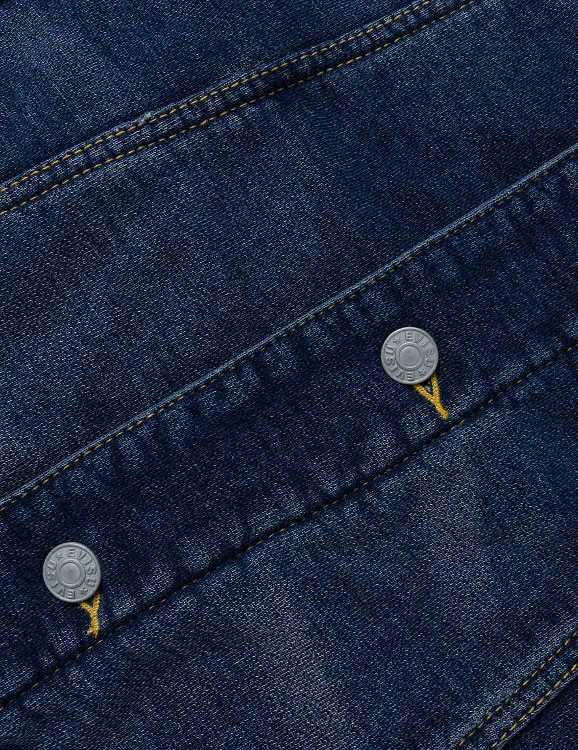Washed Type 1 Denim Patchwork Jacket