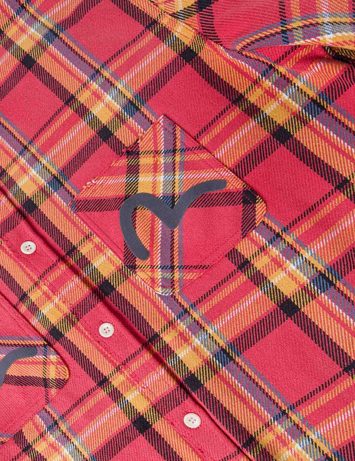Heavy Washed Distressed Flannel Shirt