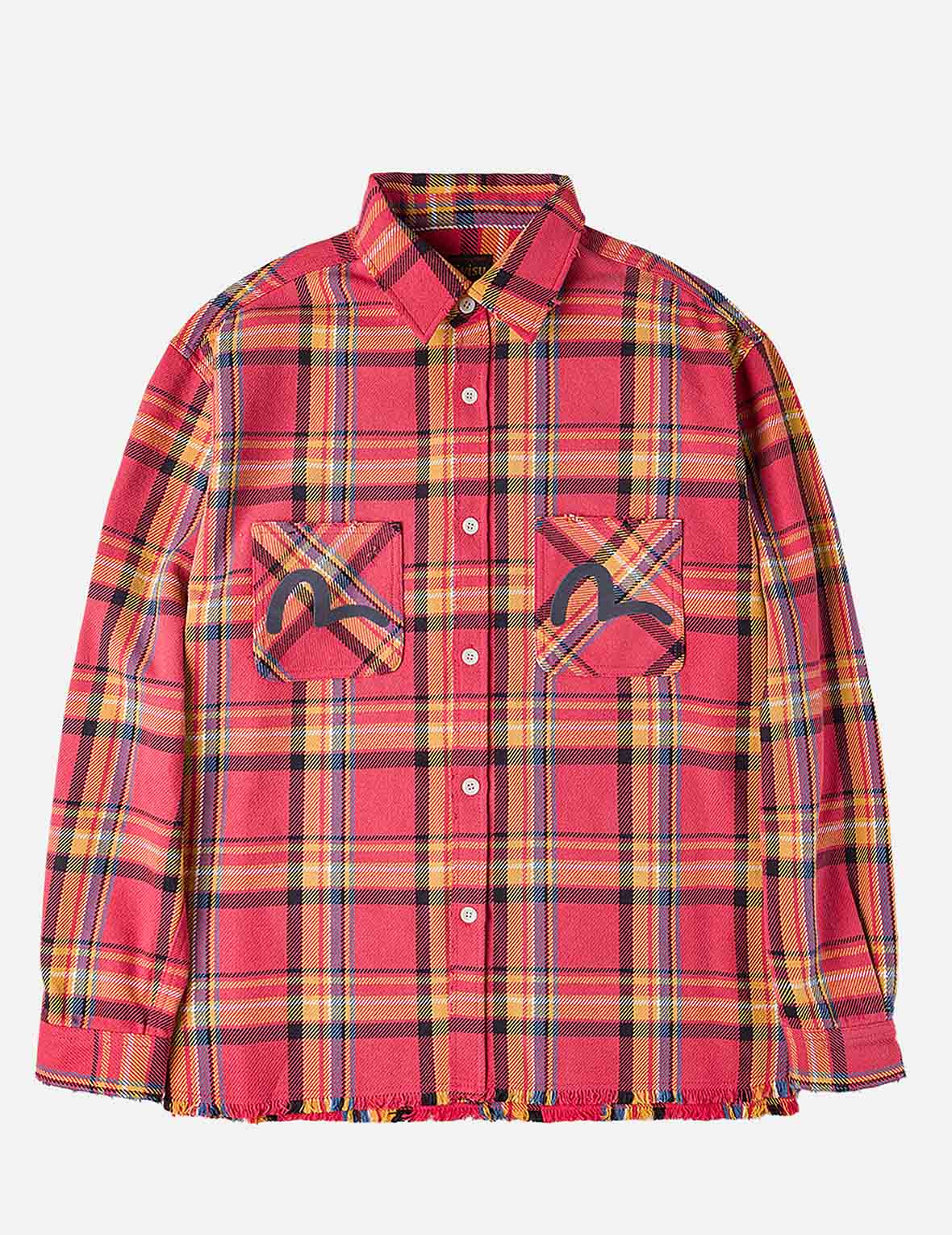 Heavy Washed Distressed Flannel Shirt