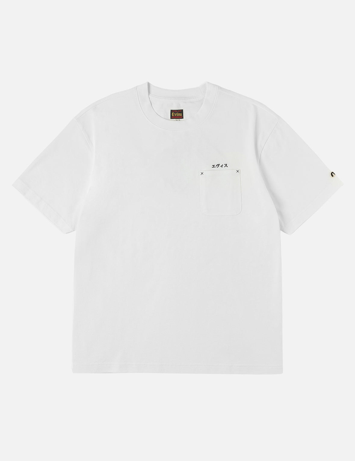 Japanese Logo Embroidery Pocket T-shirt