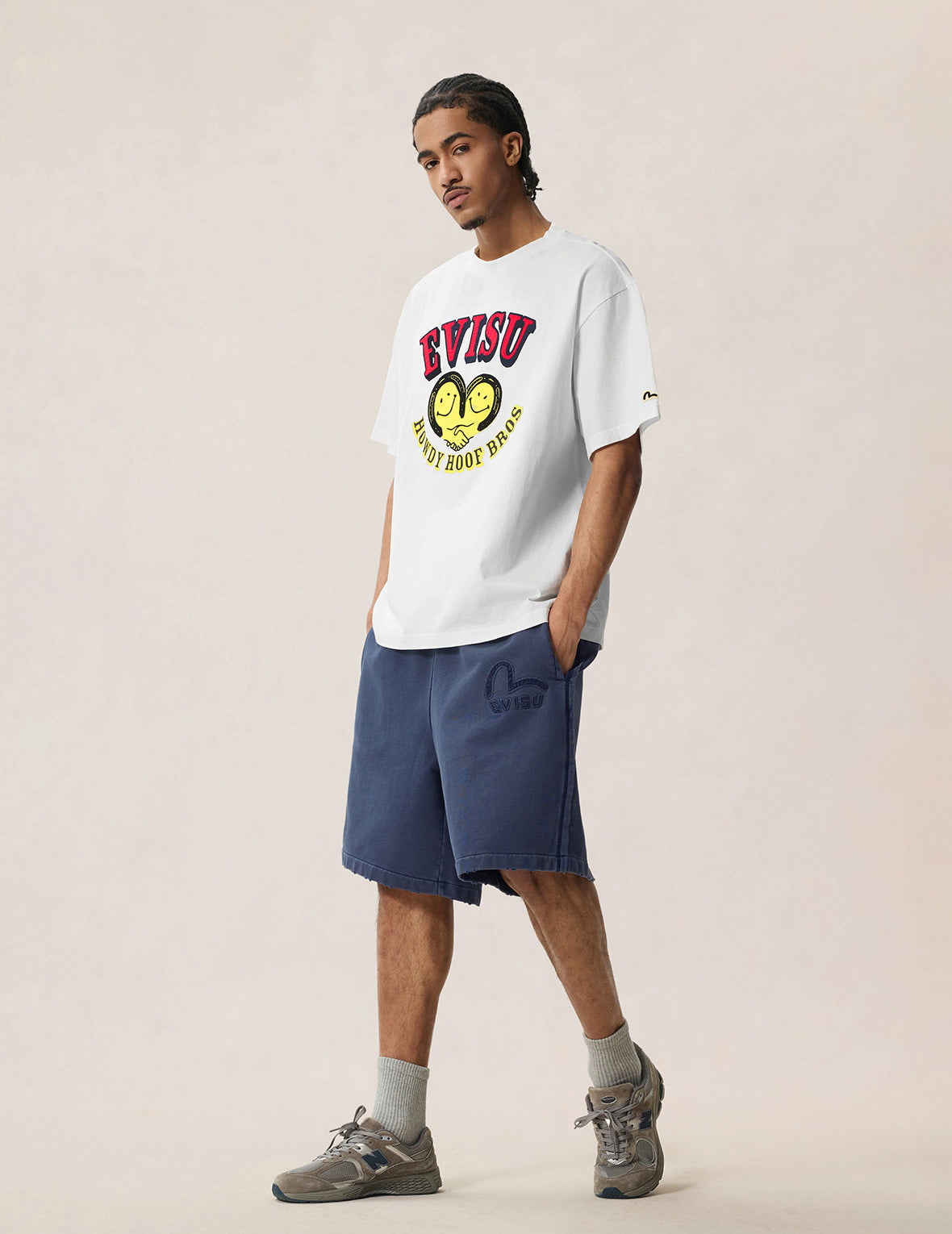Smiling-heart Seagull-horseshoes Embroidery T-shirt