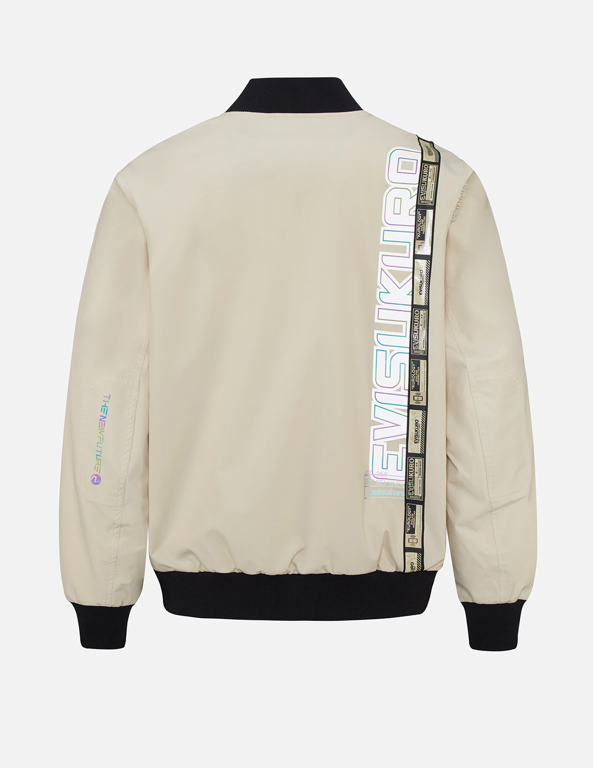 Collage Style Tape Bomber Jacket