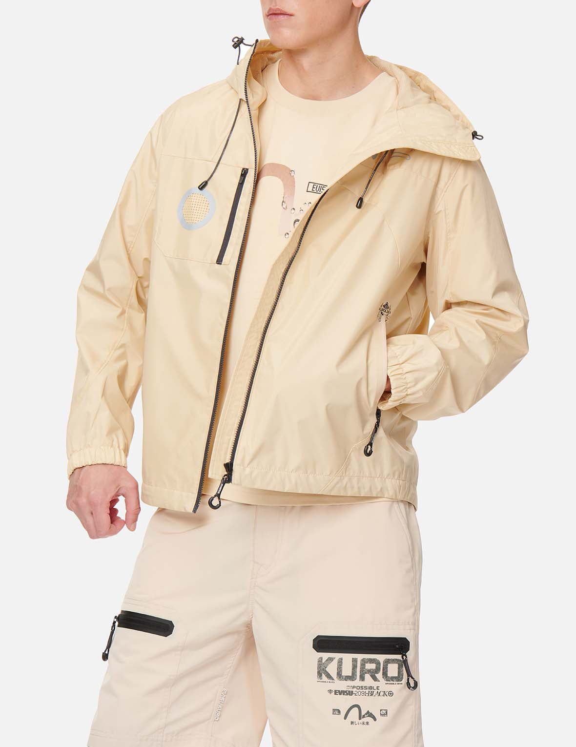 Engineered Panel Windbreaker Jacket