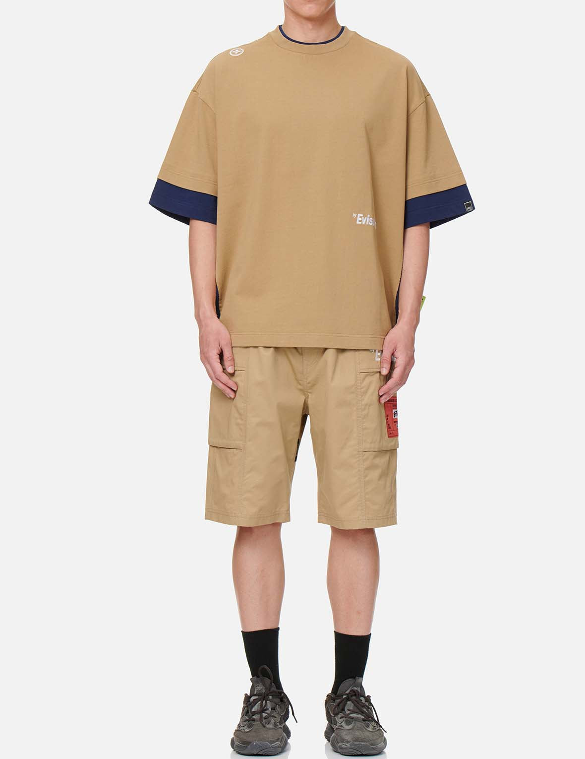Curved Panel Cargo Shorts