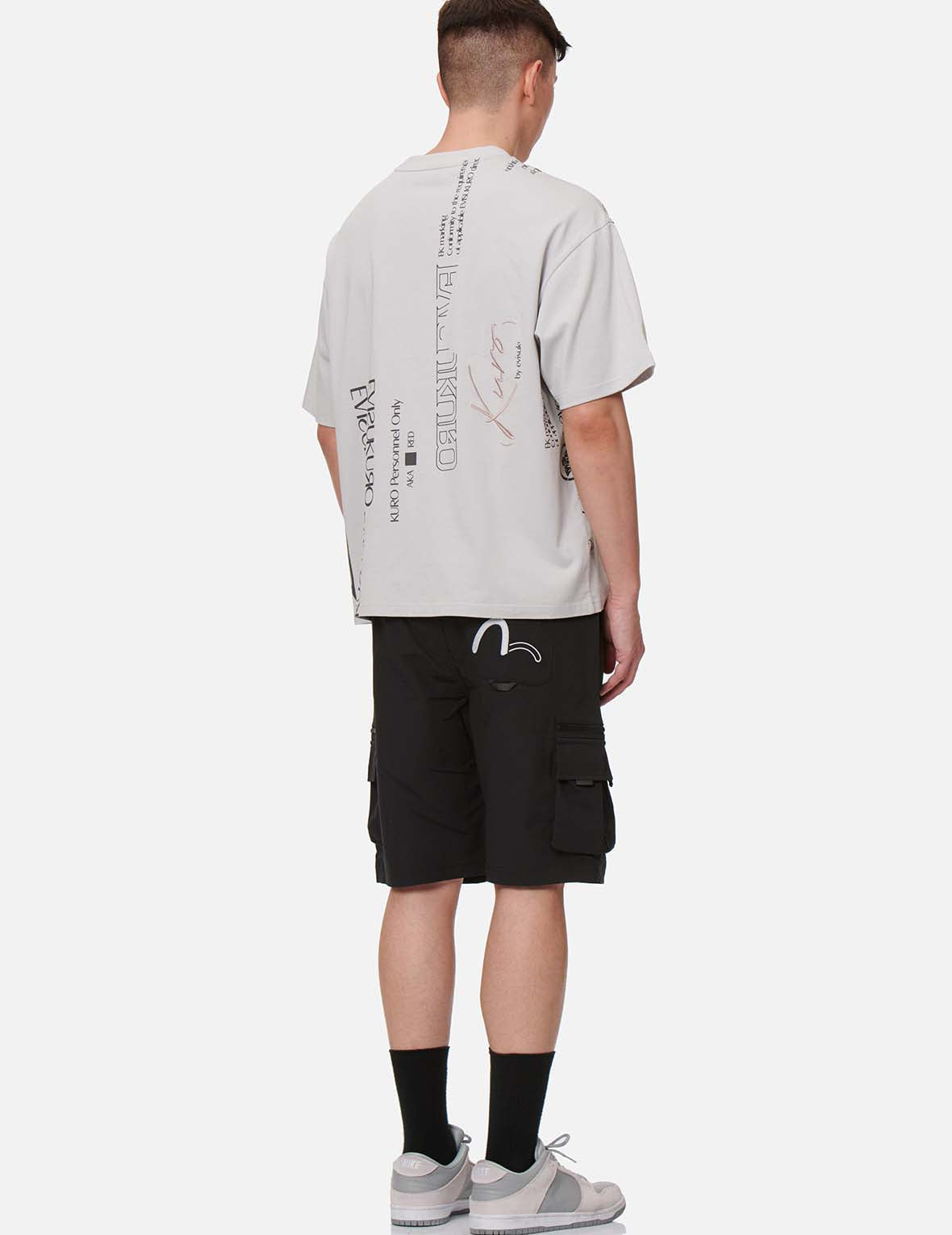 Adjustable Webbing Belt Cargo Shorts