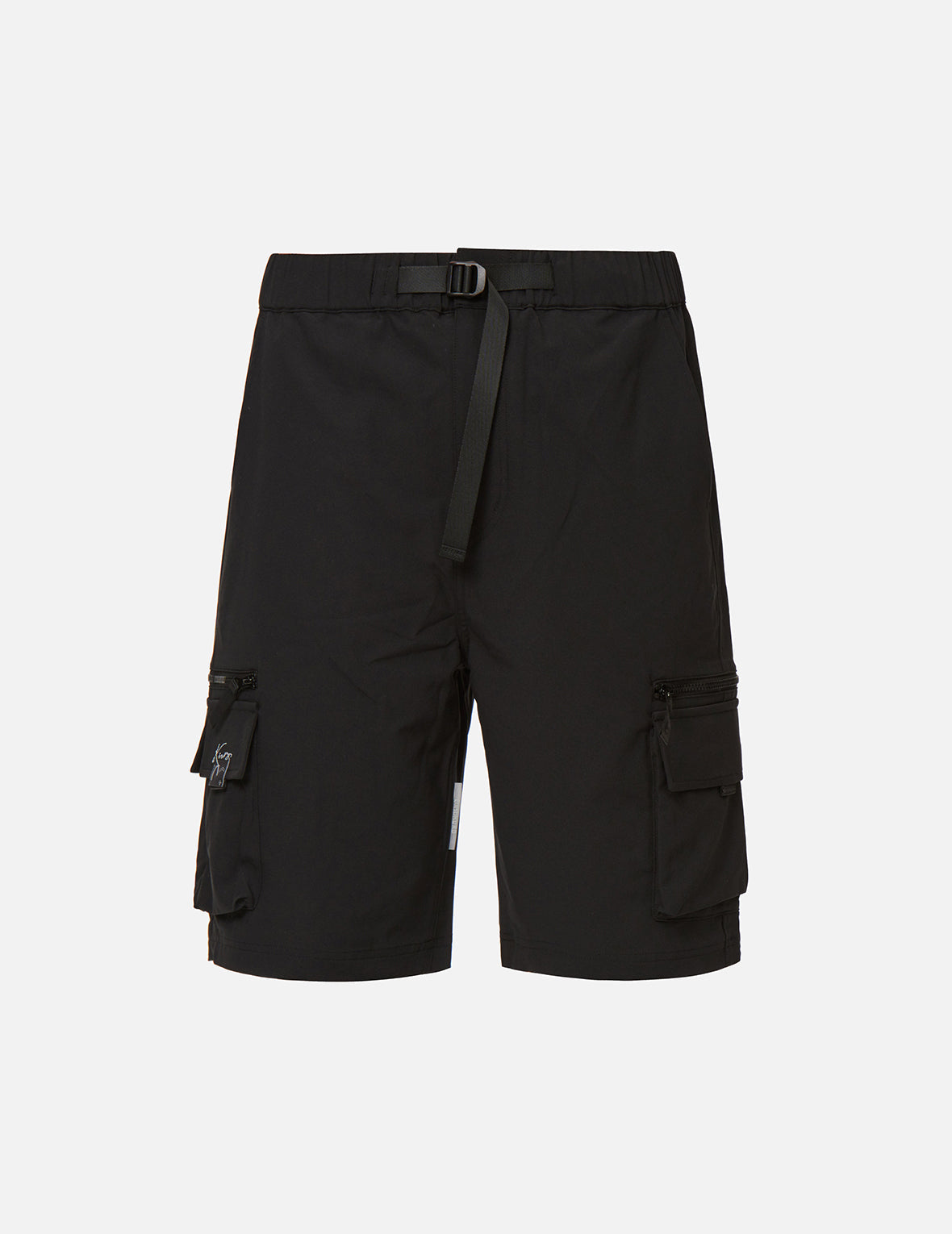 Adjustable Webbing Belt Cargo Shorts