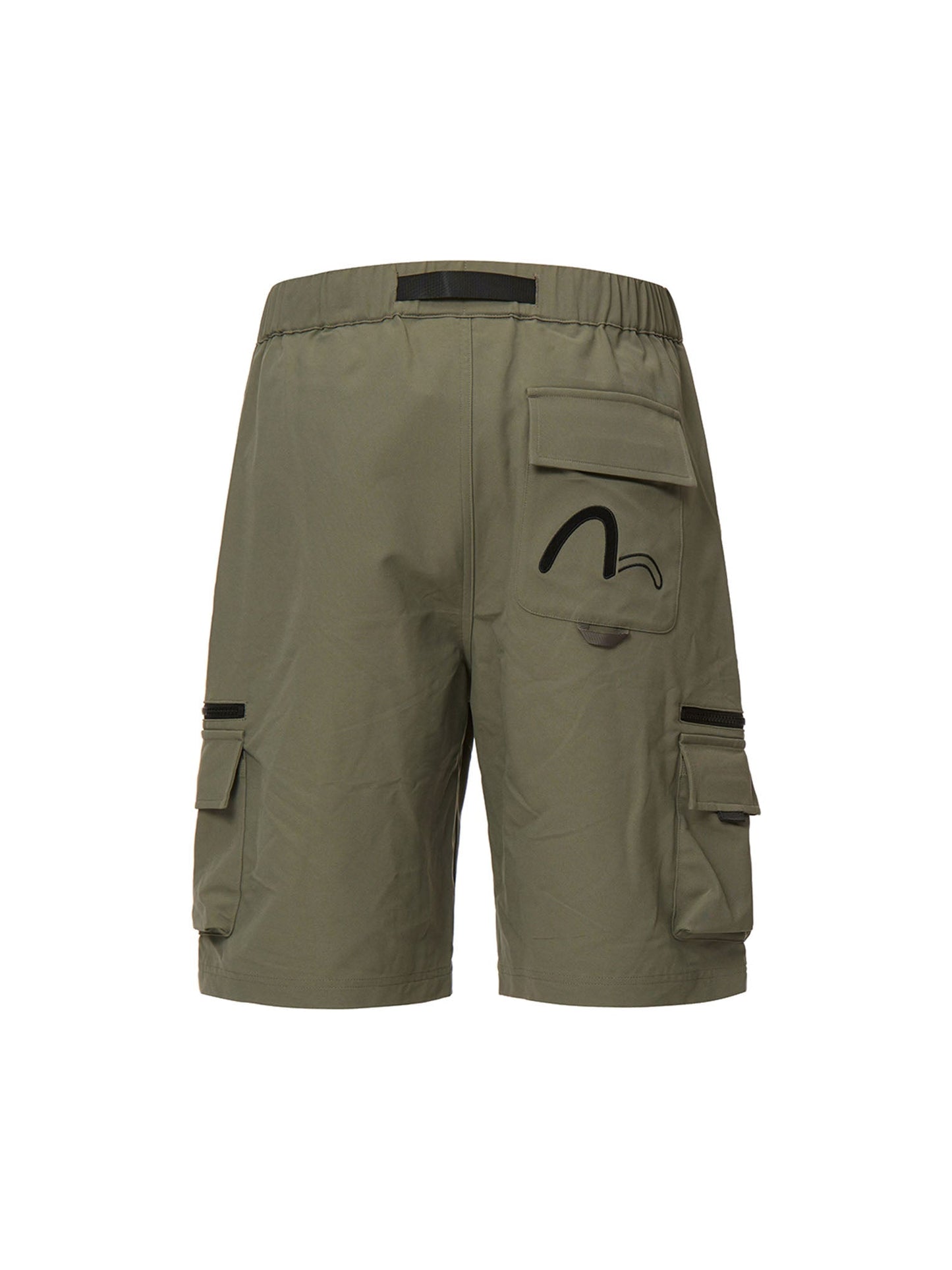 Adjustable Webbing Belt Cargo Shorts